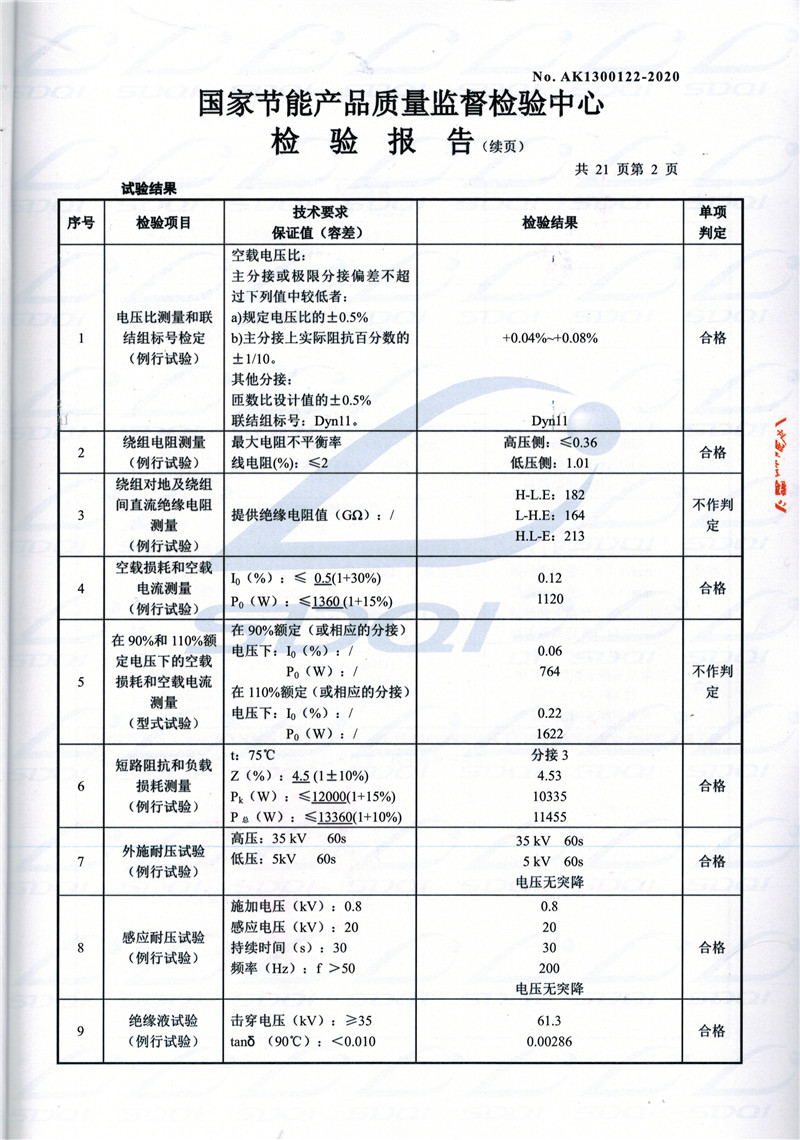 高低压试验报告-S11-1250广河广河广河油浸式变压器-2.jpg